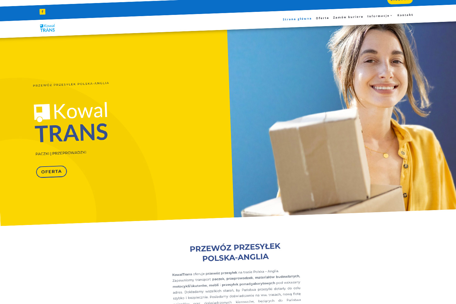 strony internetowe transport