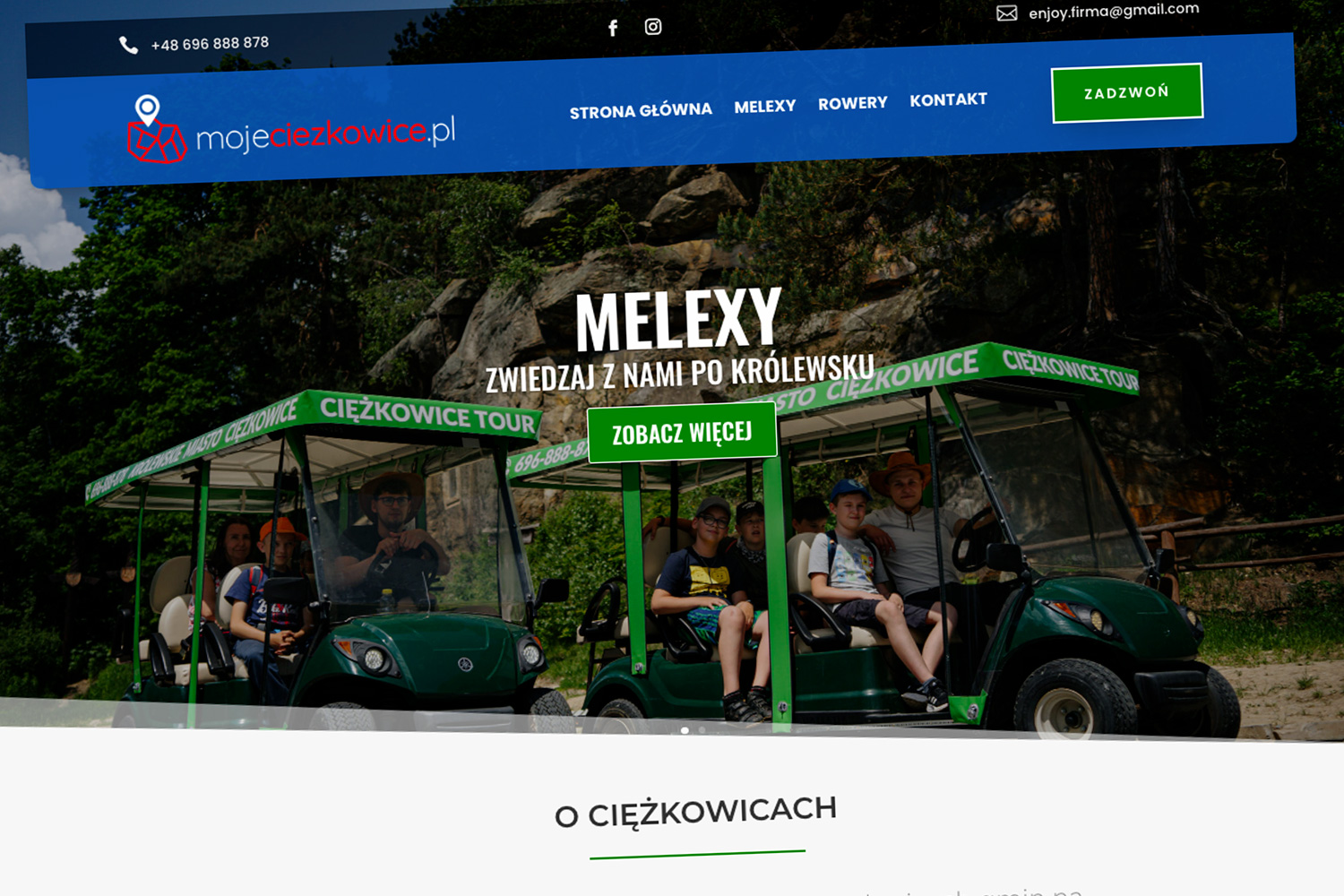 strony internetowe usługi